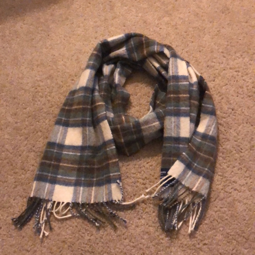 Brown /blue scarf