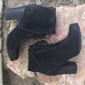 FRYE - Black Parker Moc Short Boots Size 9