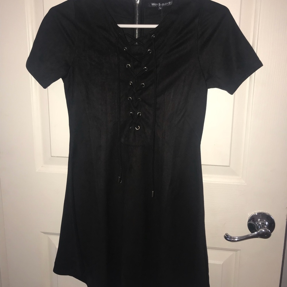 Missbehave Girls Black Dress