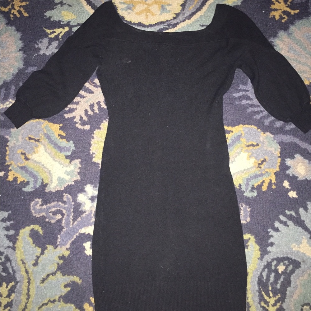 Bar III black sweater dress