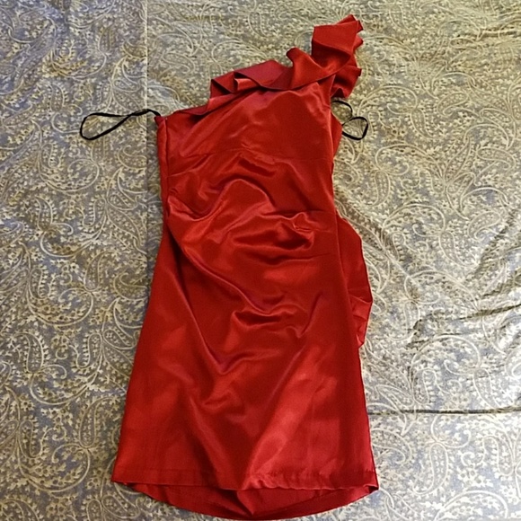 B.Smart Red Dress Jenifer Lopez - Picture 5 of 5