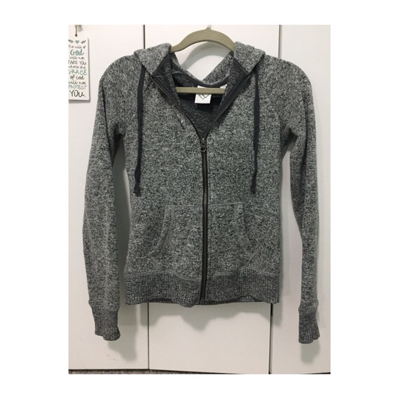 Heather Gray Zip-up Hoodie - Picture 1 of 3