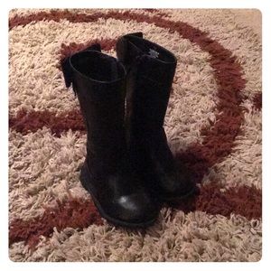 Toddler Black Calf Boots
