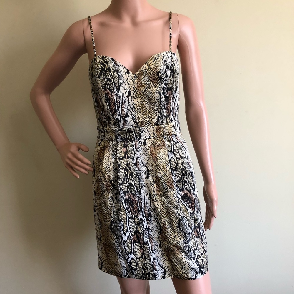 Naven Python Print Mini Dress
