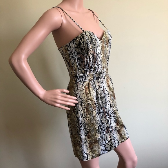 Naven Python Print Mini Dress - Picture 3 of 8