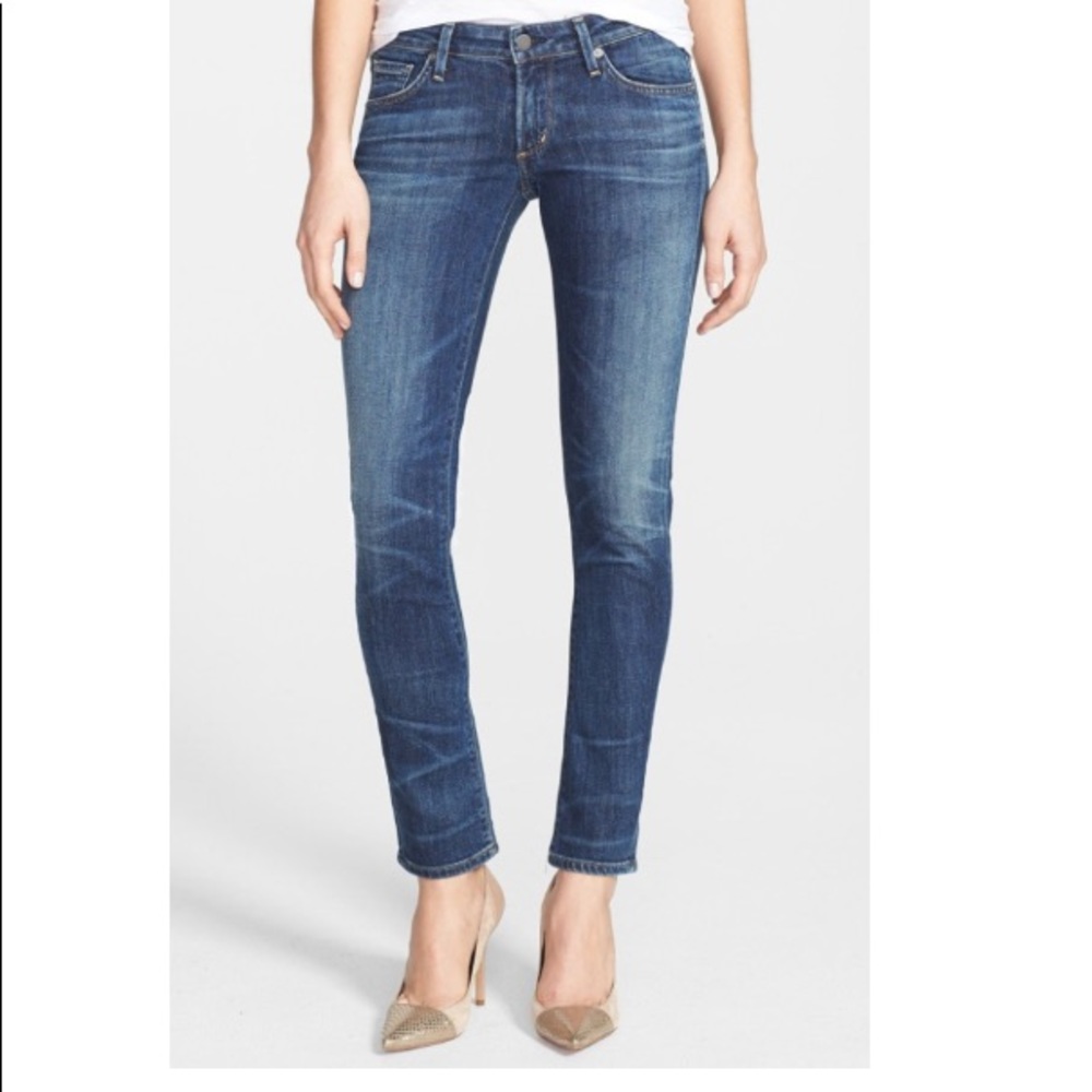 Racer skinny jeans