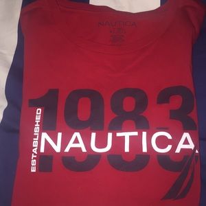 Nautica Established 1983 Red Short Sleeve Shirt