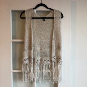 Crochet Fringe Vest