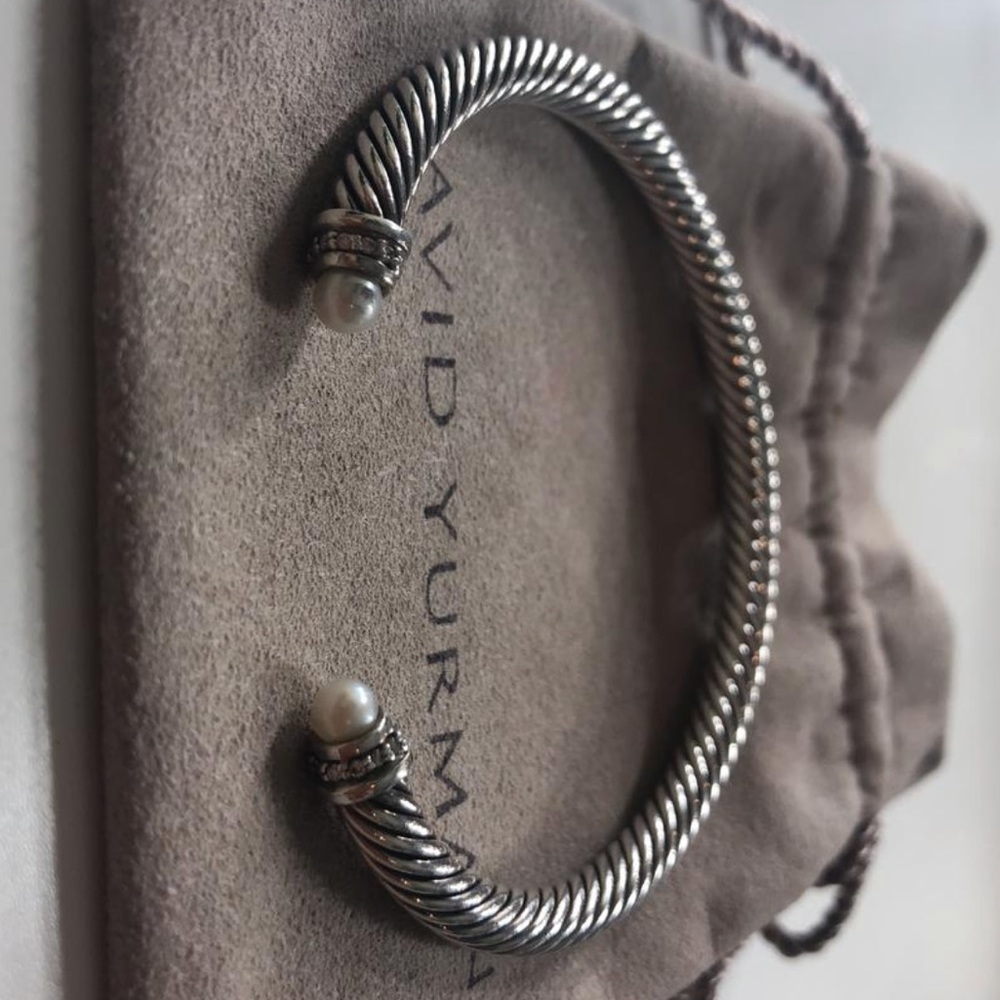 Cable Classics Bracelet with Pearls and Diamonds