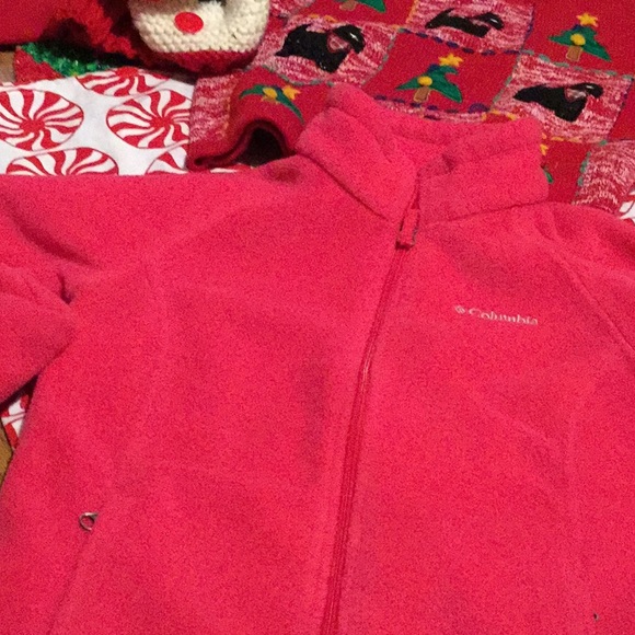 πColumbia FUSCHIA Fleece Zip Jacket - Picture 3 of 16