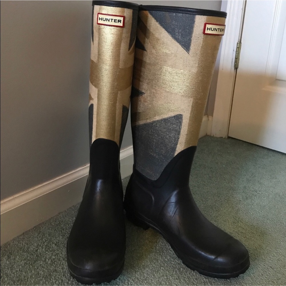 British Flag Hunter Boots