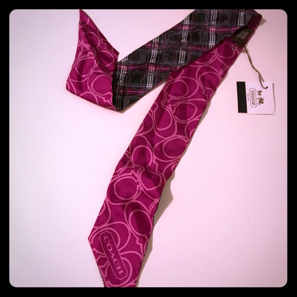 Coach Tartan Pony/neck scarf