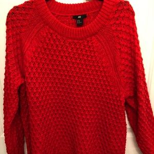  Bright Red Comfy Sweater 