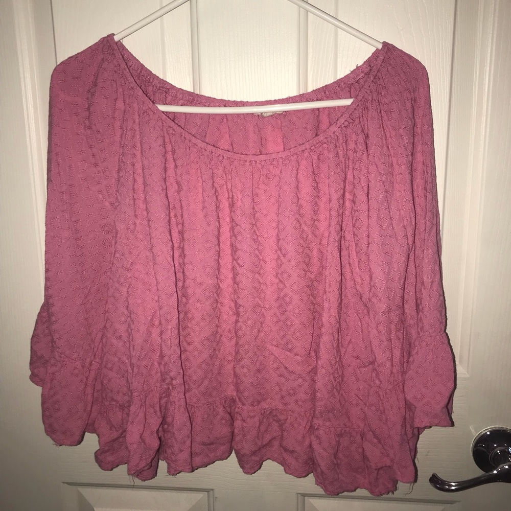Copper Key Flowy pink top