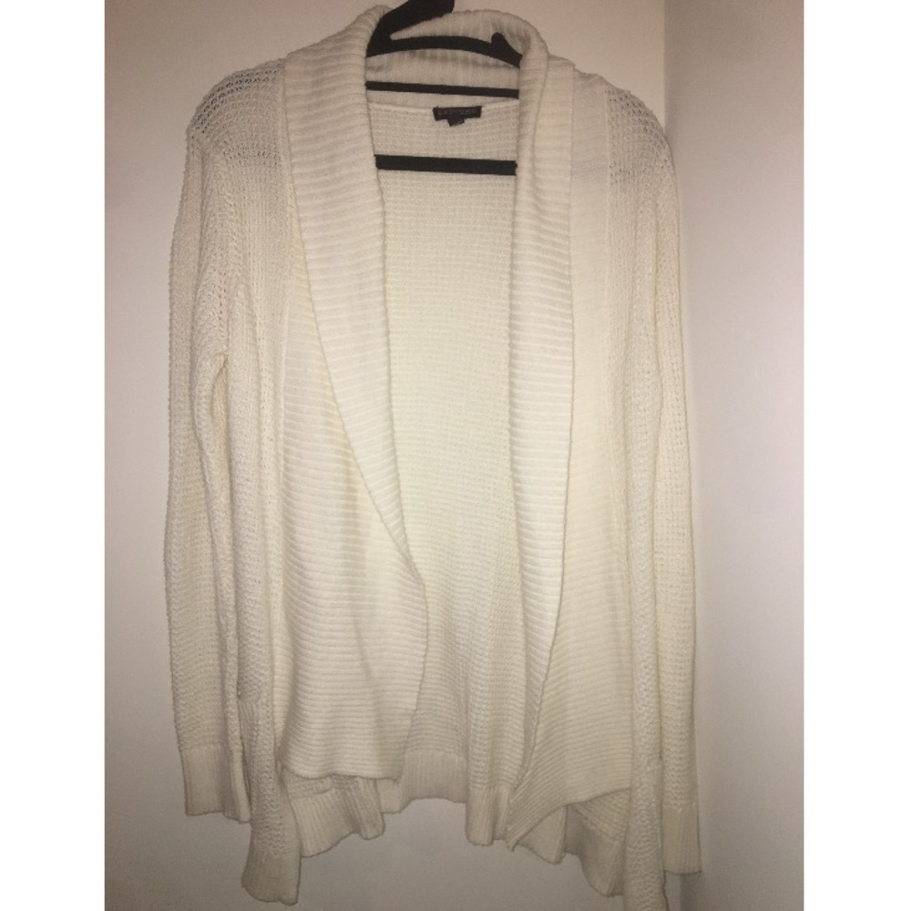 Express white cardigan