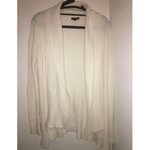 Express white cardigan