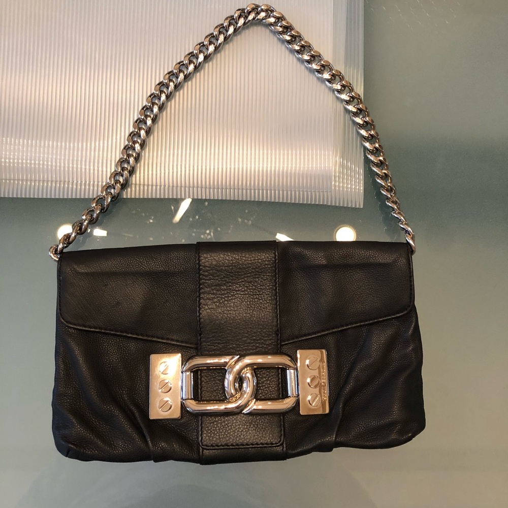 Black Leather Michael Kors Purse