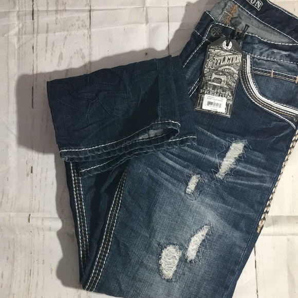 🆕Affliction Jeans -Blake Fleur Frisco Men’s Jeans - Picture 4 of 11