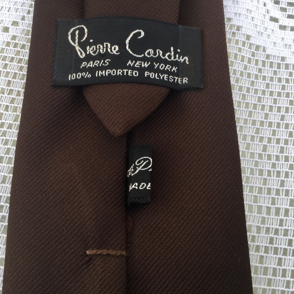 Free w/ $50.00 Purchase, Pierre Cardin Brown Tie - Picture 2 of 3