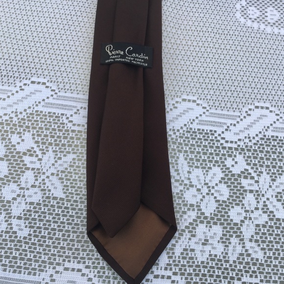 Free w/ $50.00 Purchase, Pierre Cardin Brown Tie - Picture 3 of 3