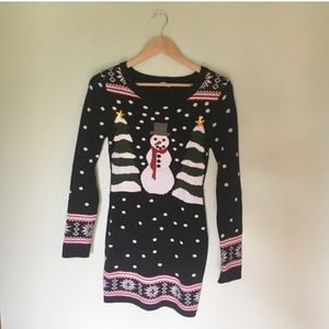 ⛄️❄️Snowman Christmas sweater dress