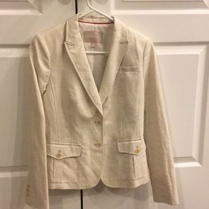 Banana Republic cream blazer