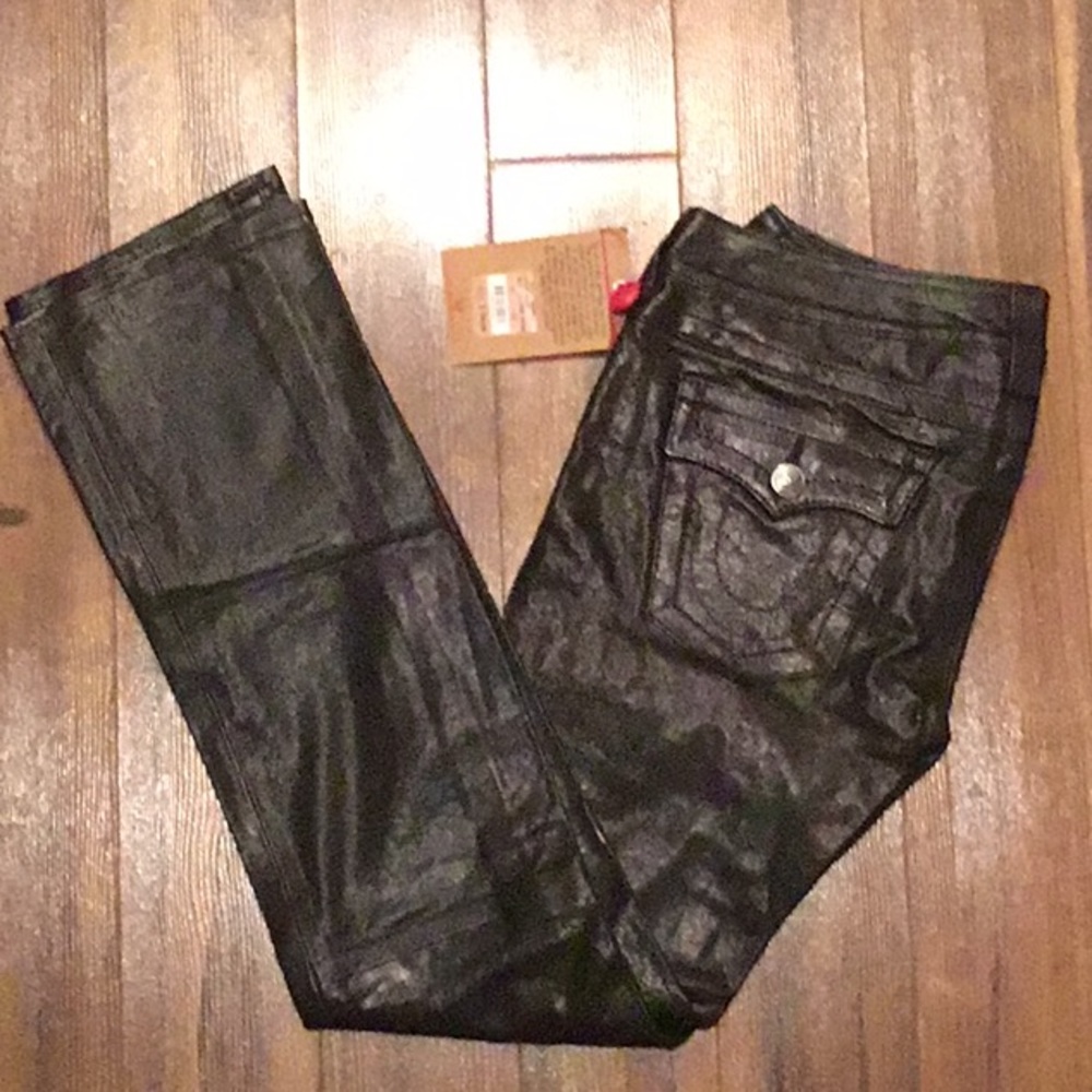 True Religion leather pants size 29/8