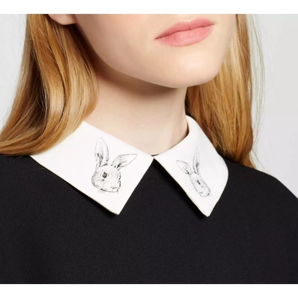 Victoria Beckham Dress Rabbit Peter Pan Collar - Picture 4 of 4