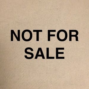 NOT FOR SALE