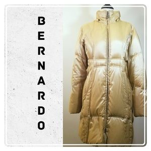 Bernardo Down Long Sleeve Gold Coat