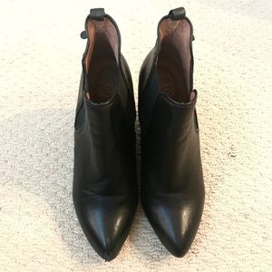 Jeffrey Campbell 3.5” Black wedge boots