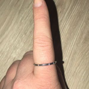 NWOT Authentic Pandora Droplets Ring, Clear CZ