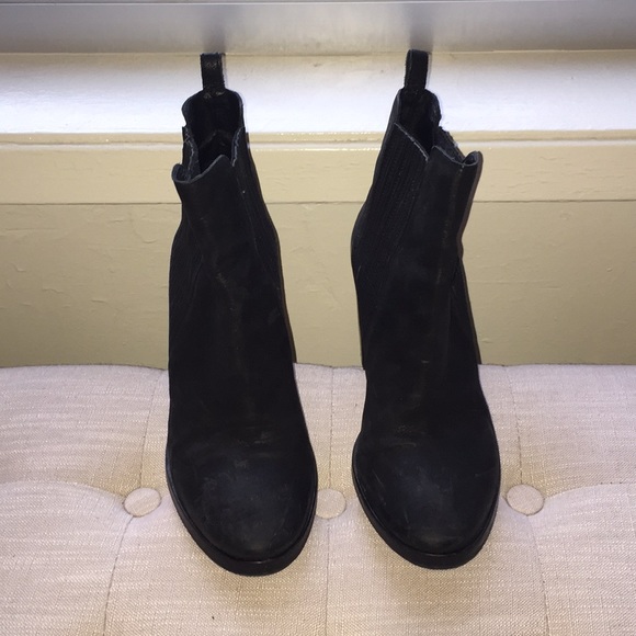 Black All Saints Jinx Leather Booties - Picture 3 of 8