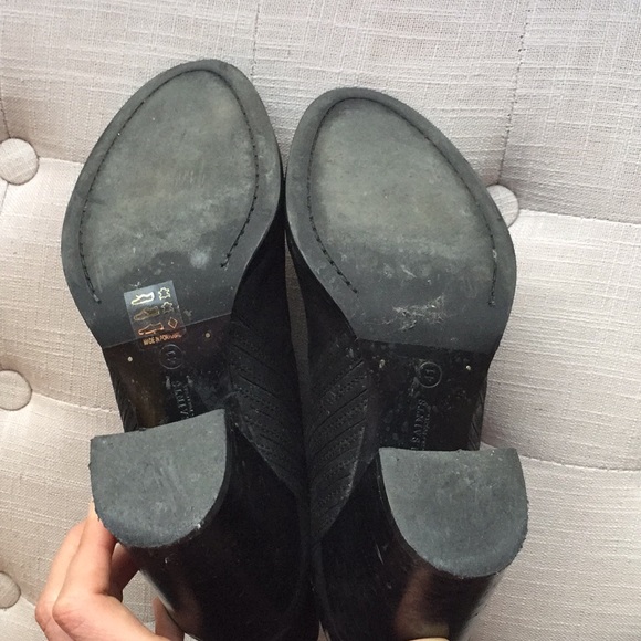 Black All Saints Jinx Leather Booties - Picture 7 of 8