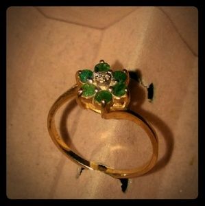 10kp emerald Gold Ring