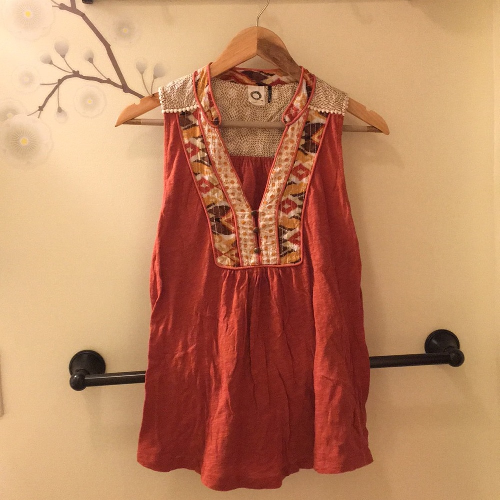 Anthropologie Akemi + Kin Burnt Orange Tank Top