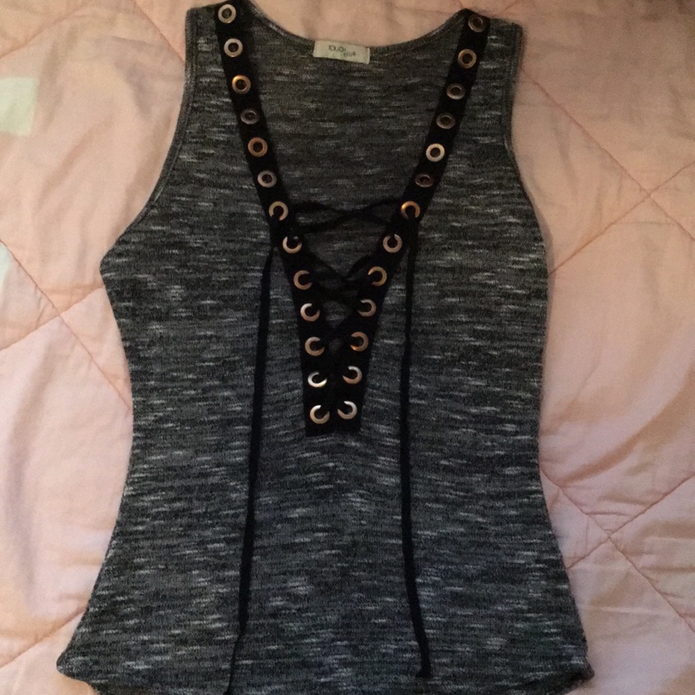 Lace up sexy bodysuit (super soft)