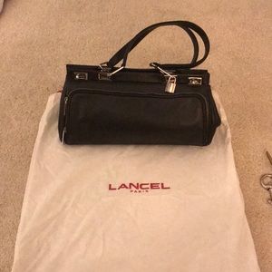 Lancel black leather bag