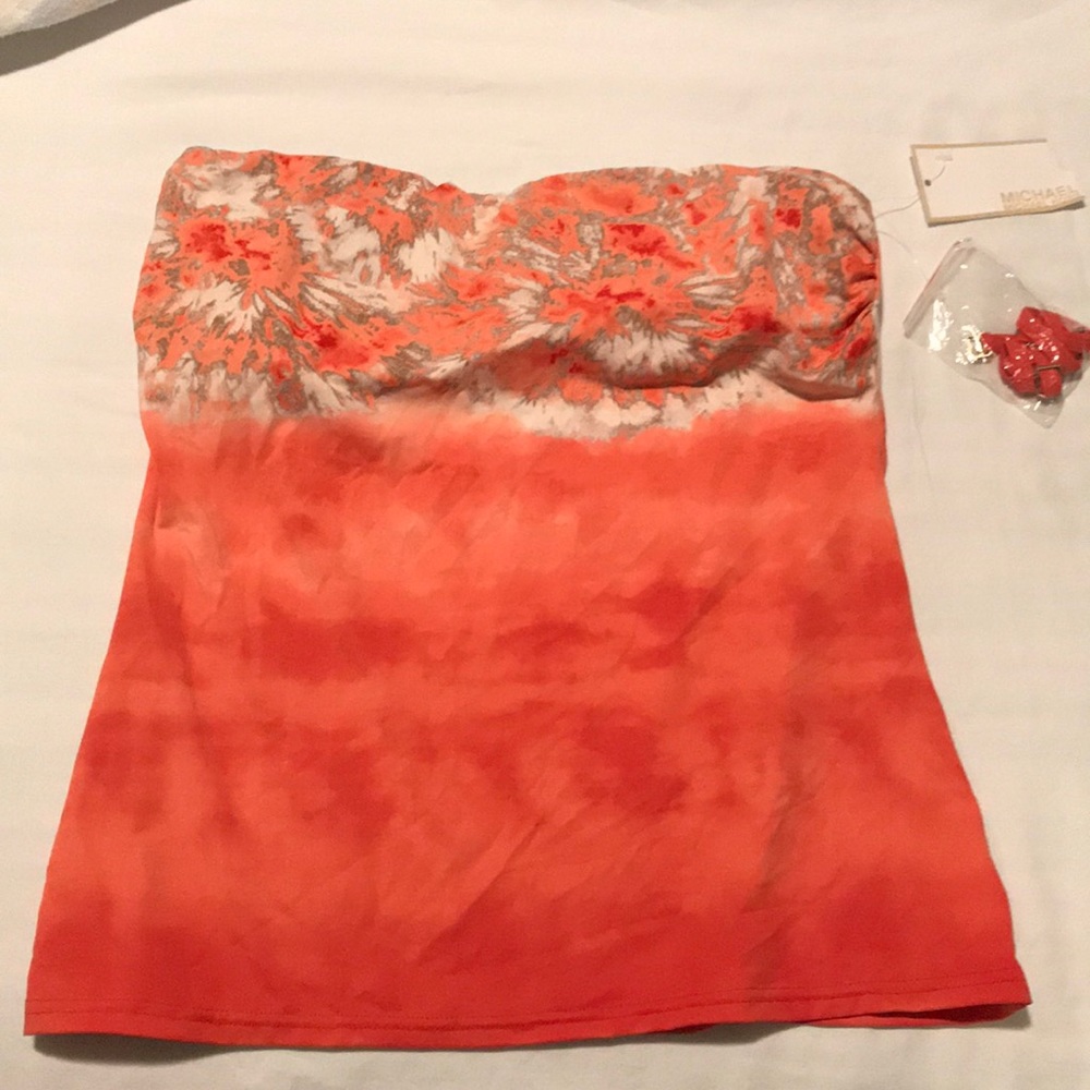 Michael Kors tube top with detachable straps
