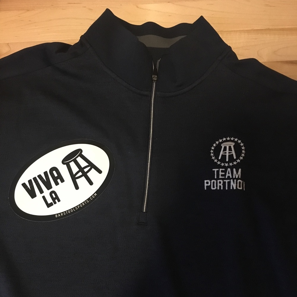 NEW Barstool Team Portnoy 1/4 Zip