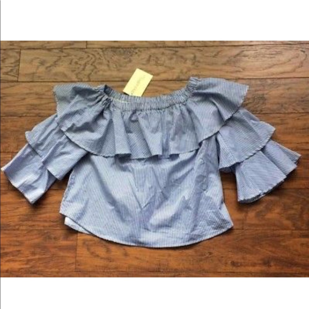 Ruffle Long Sleeve Shirt