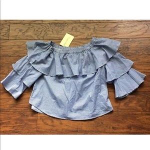 Ruffle Long Sleeve Shirt