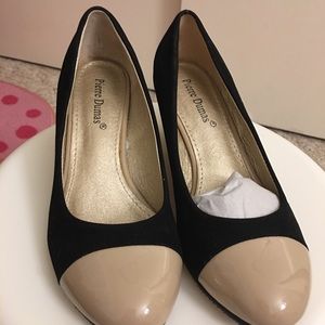 SOLD Brand New capped toe MODCLOTH heels wedges