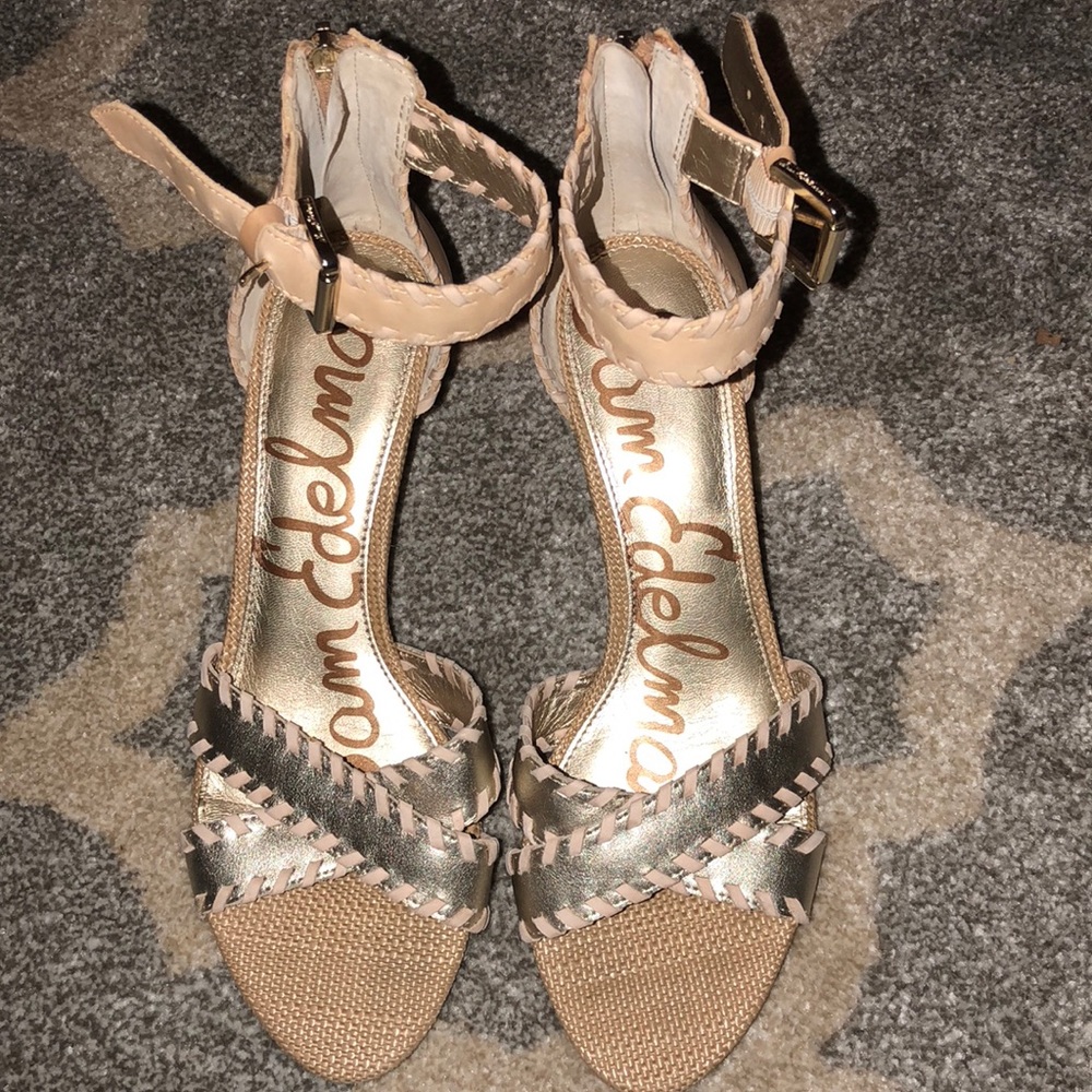Strappy Sam Edelman sandals with little wedge