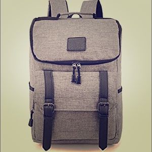 Black and gray backpack 🎒