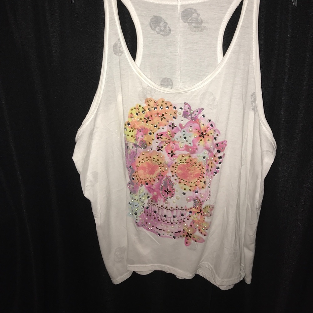 Lane Bryant skull racer back tank