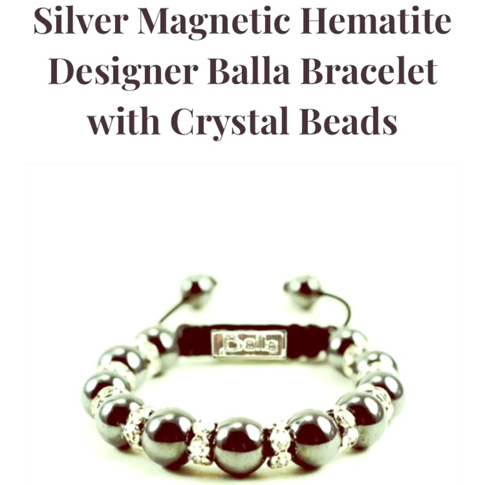 New Bracelet silver magnetic hematite