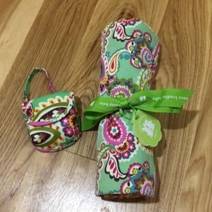 Receiving blanket and pacifier pod.