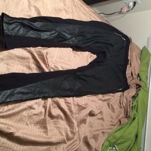 Black Leather leggings