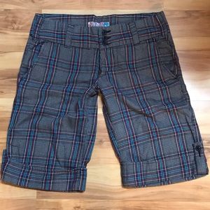 Plaid Roxy Bermuda shorts